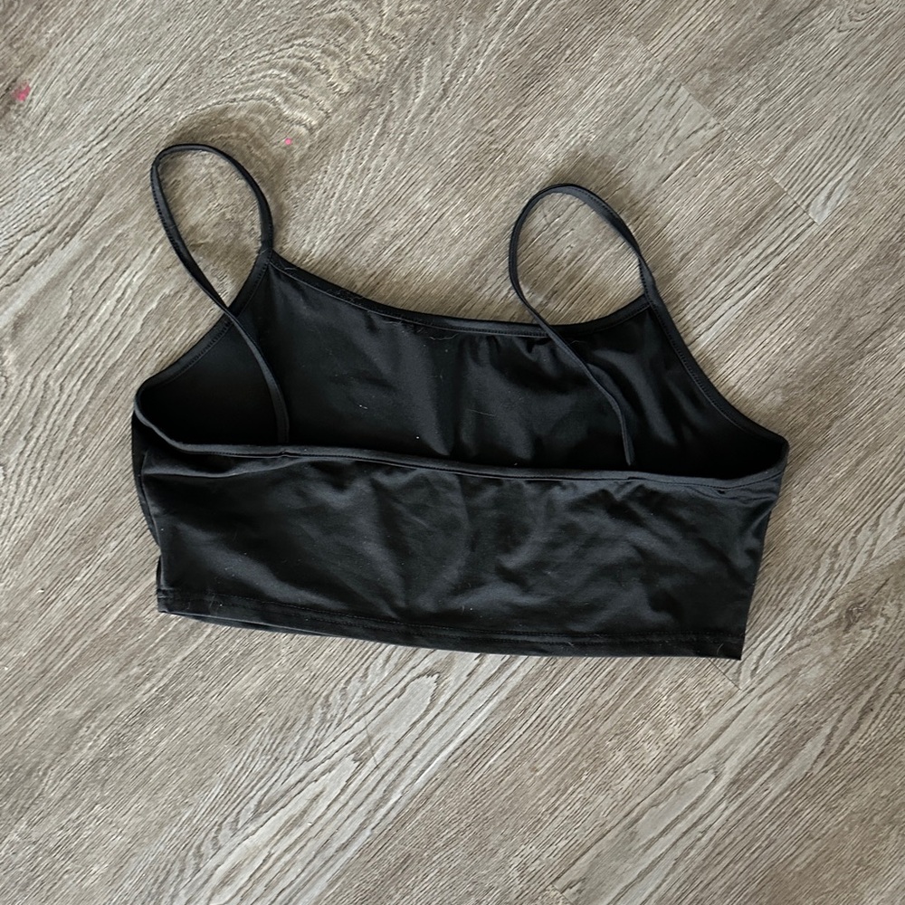 Black Ruched Two-Piece Set - Picture 3 of 5